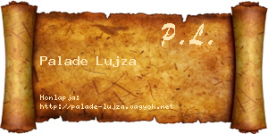 Palade Lujza névjegykártya